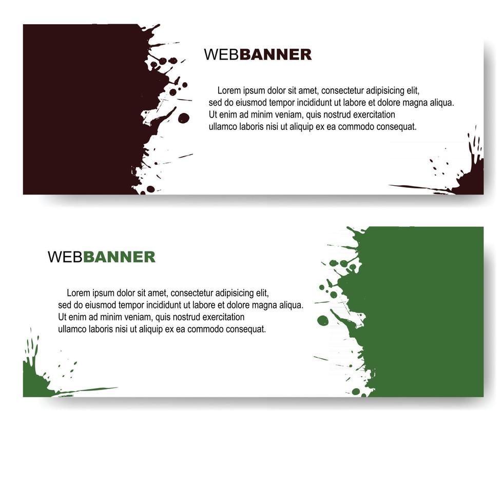 banner ontwerpen. Sjablonen. web. achtergrond vector