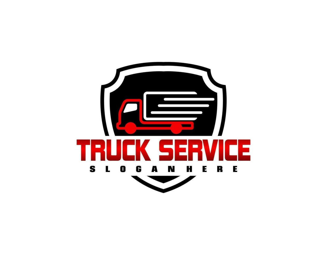 lading vrachtauto logo vector ontwerp. levering onderhoud concept icoon
