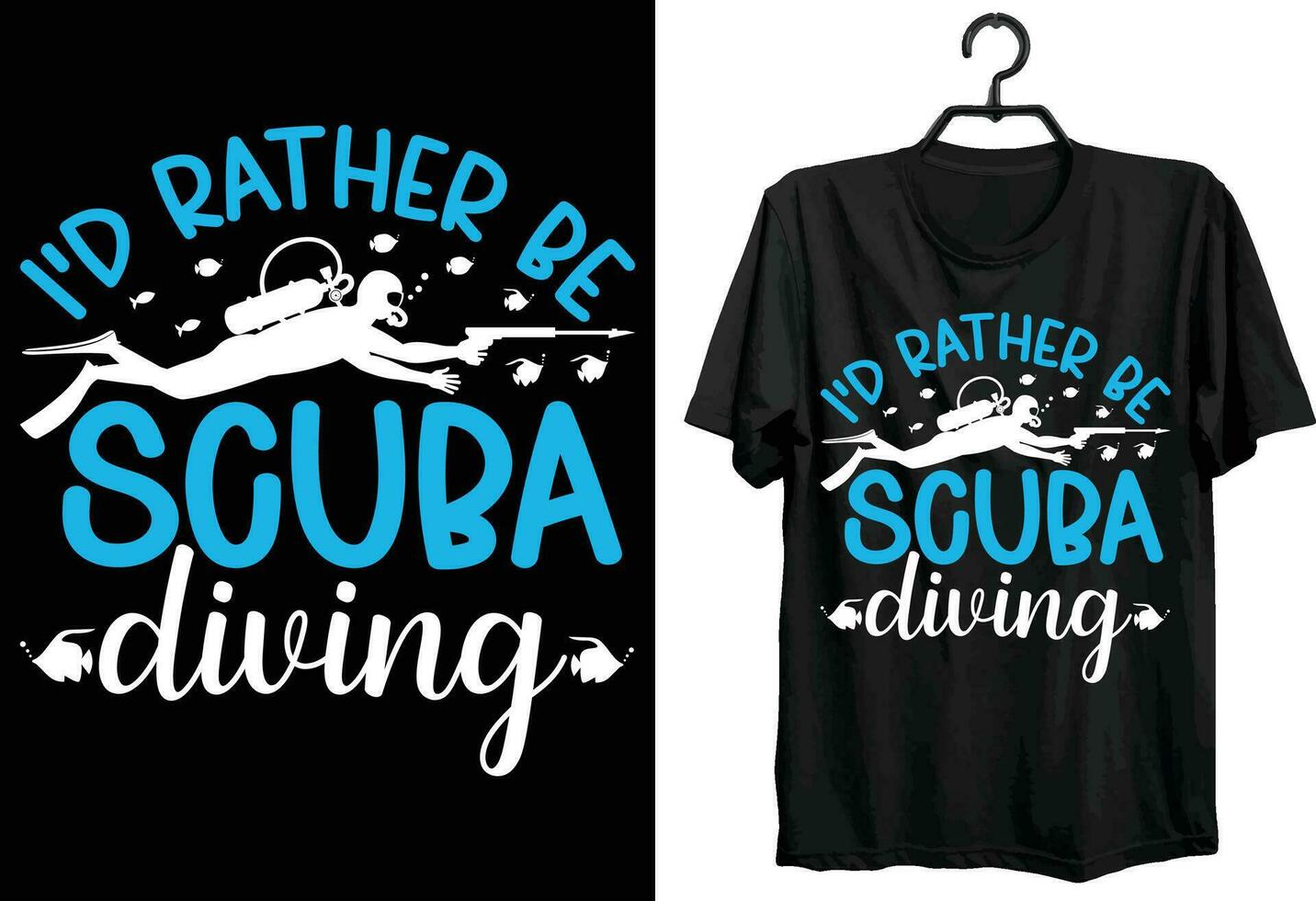 scuba duiken t-shirt ontwerp. grappig geschenk item scuba duiken t-shirt ontwerp voor allemaal mensen en scuba duiken liefhebbers. vector