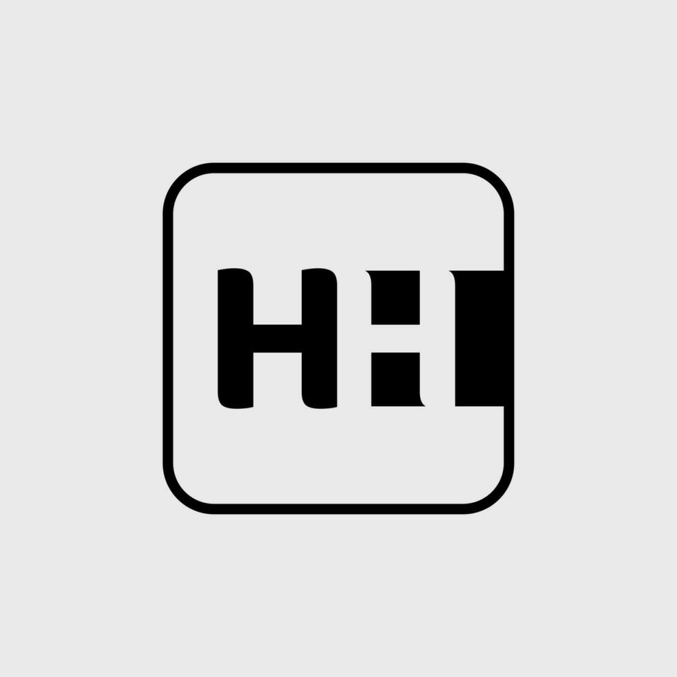 hh merk naam eerste brieven icoon. h monogram. vector