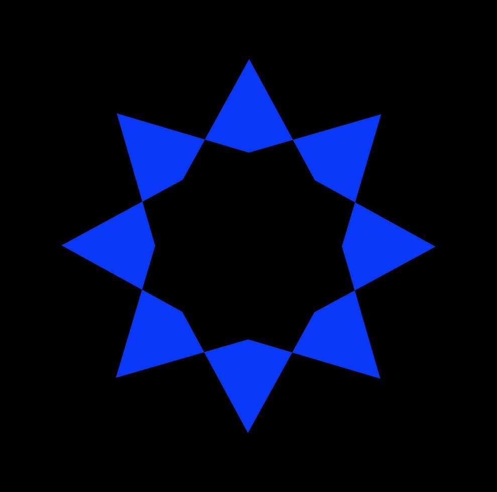 blauw lotus vector illustratie Aan zwart kleur.