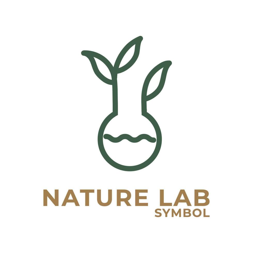 groen natuur blad laboratorium icoon vector