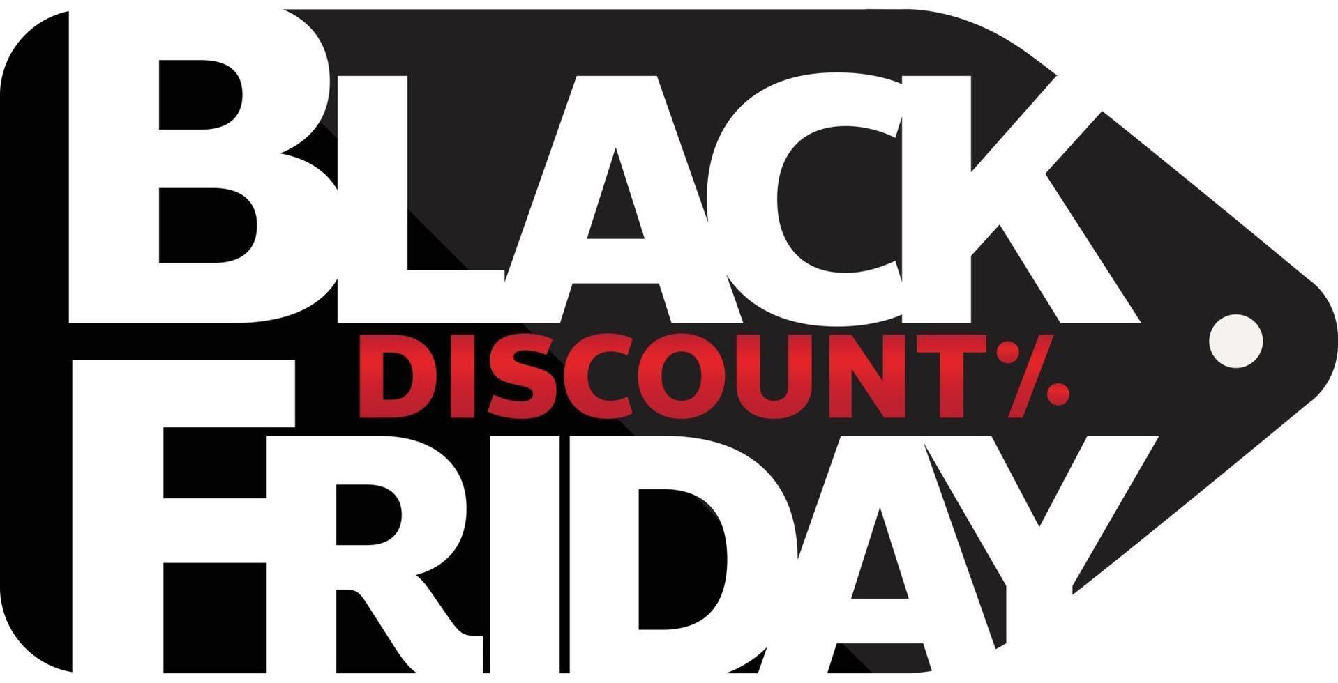 blackfriday sale winkel promotie tag ontwerp voor marketing vector
