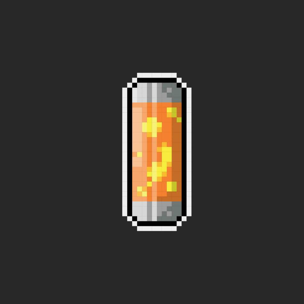 vloeistof capsule fles in pixel kunst stijl vector