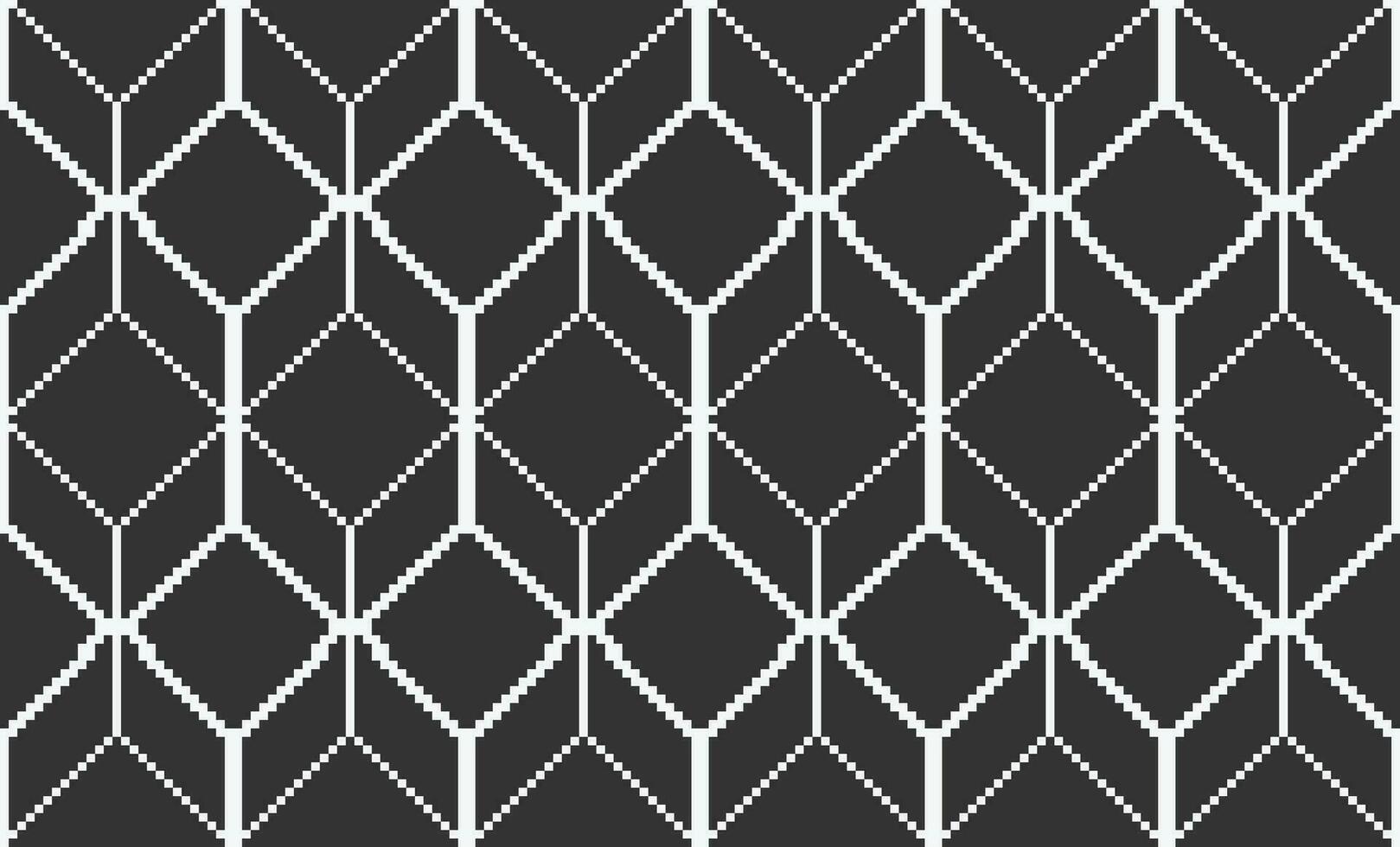 zwart en wit patroon achtergrond in pixel kunst stijl vector