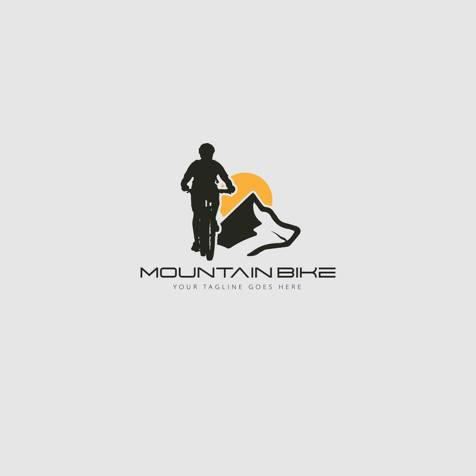 mountainbike logo vector