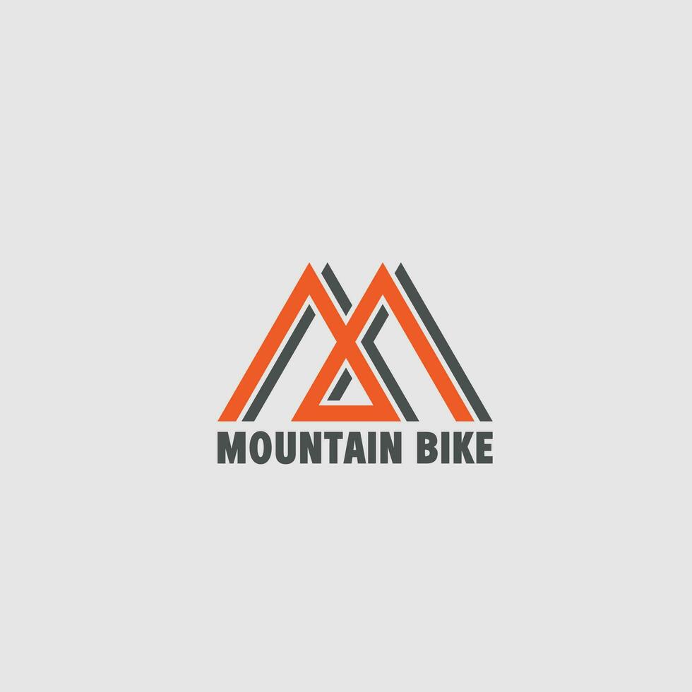 mountainbike logo vector