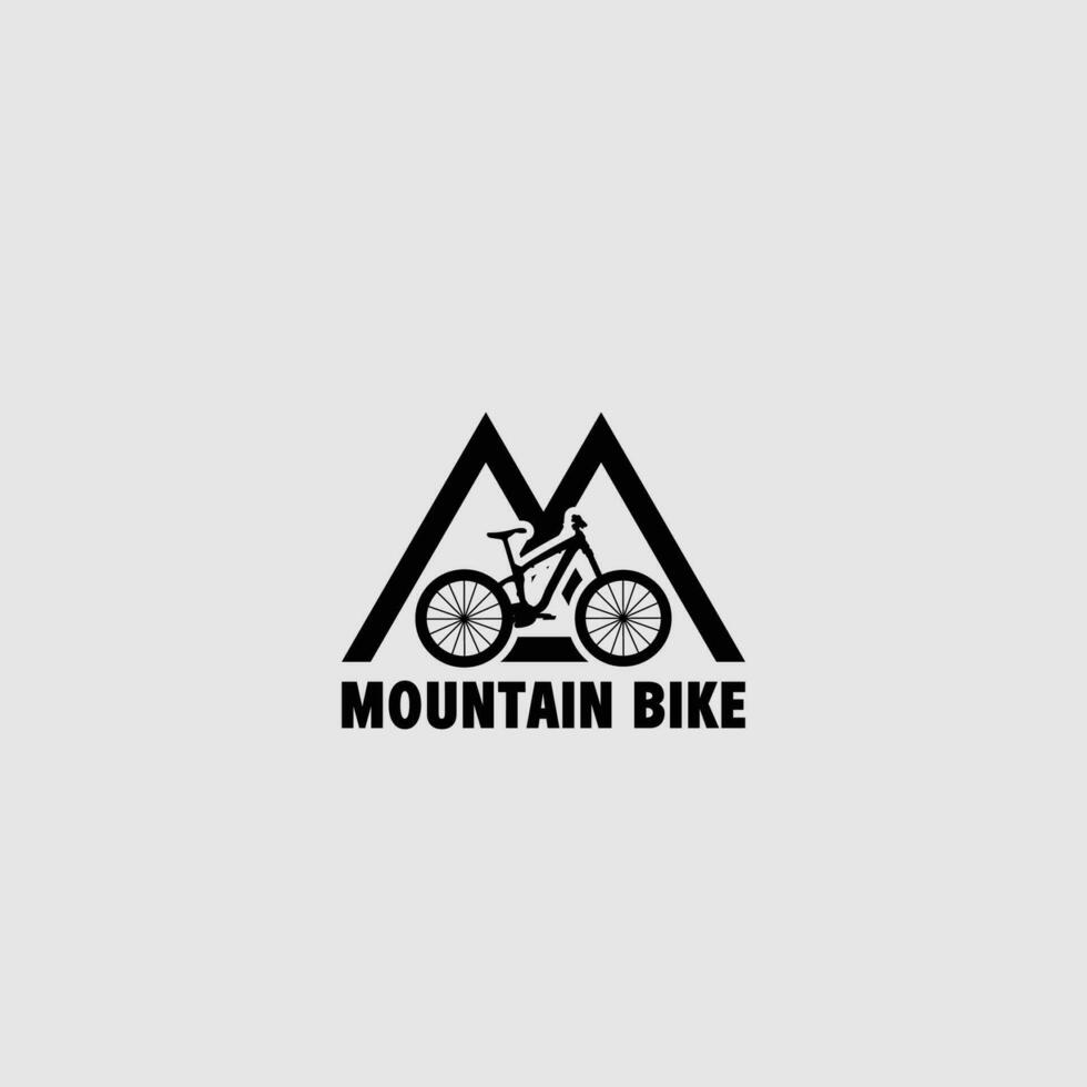 mountainbike logo vector