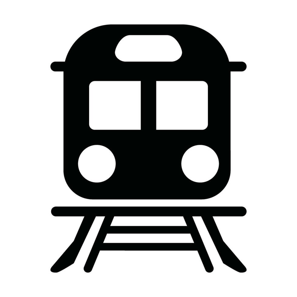 trein silhouet icoon vector