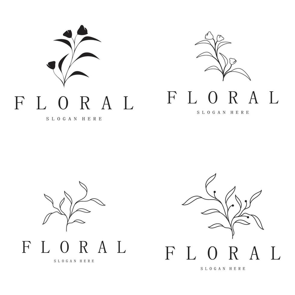 elegant bloemen en blad kader. delicaat botanisch vector illustratie voor etiketten, kuuroorden, zakelijke identiteit, en bruiloft uitnodigingen
