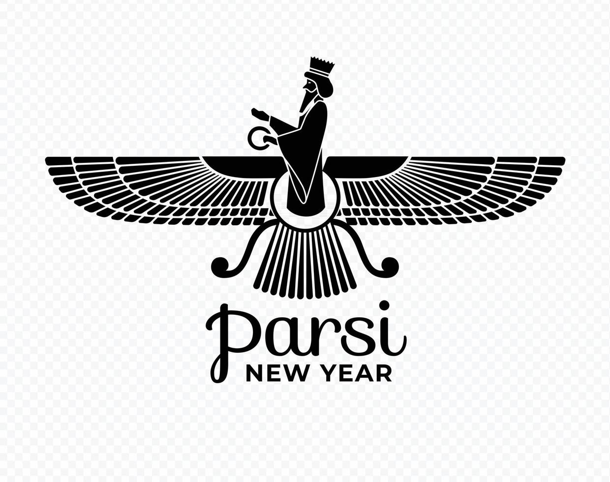 parsi nieuwjaar symbool vector. zorostrian symbool illustratie. vector