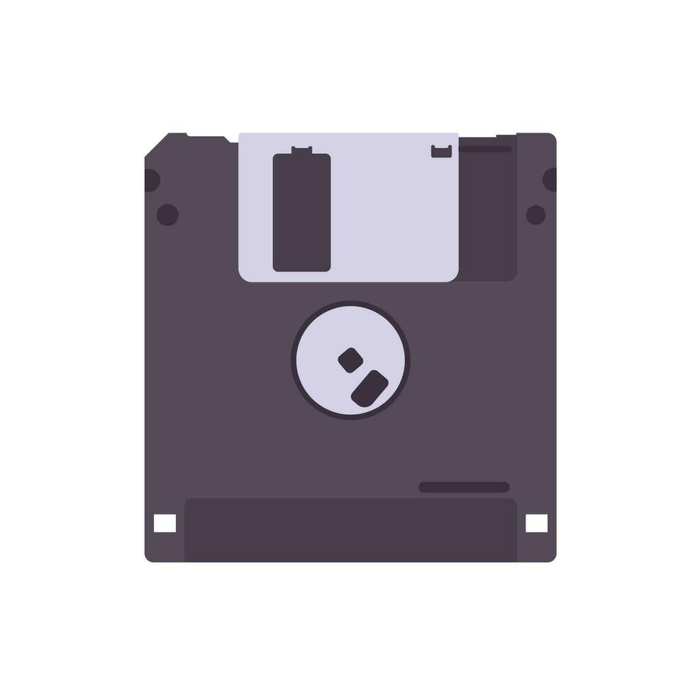 floppy schijf vlak illustratie. schoon icoon ontwerp element Aan geïsoleerd wit achtergrond vector