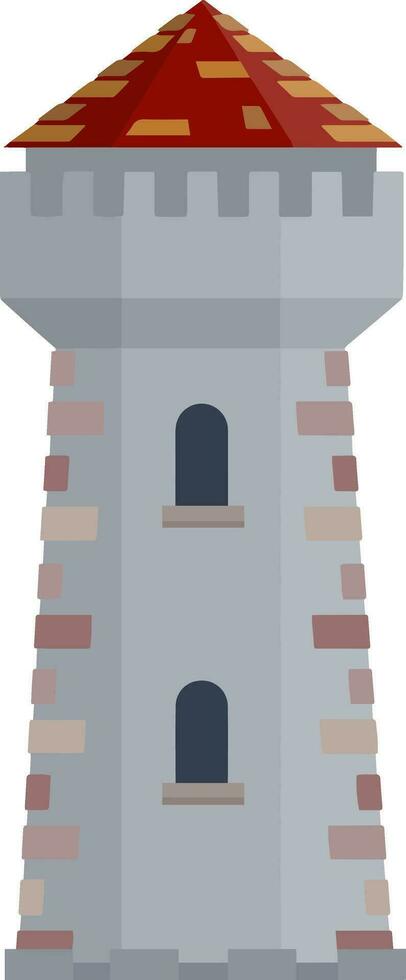 leger gebouw van ridder en koning. verdediging en betrouwbaarheid. toren, muur en poort. tekenfilm vlak illustratie. vector