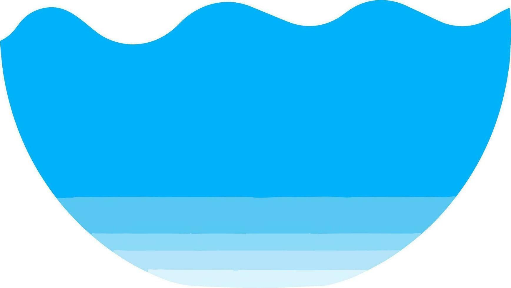 blauw water oceaan watergolven illustratie, oceaan tij symbool illustratie, kust golven icoon illustratie, watergolven icoon, strand vloeistof water golven illustratie clip art, water illustartion icoon vector