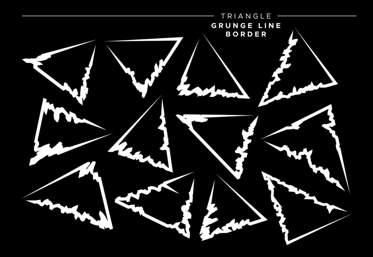 abstract leeg papier gescheurd driehoek grens. scherp lijn grunge driehoek ontwerp. vector