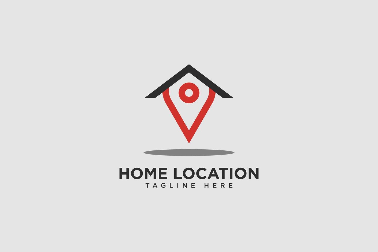 huis plaats logo en icoon vector