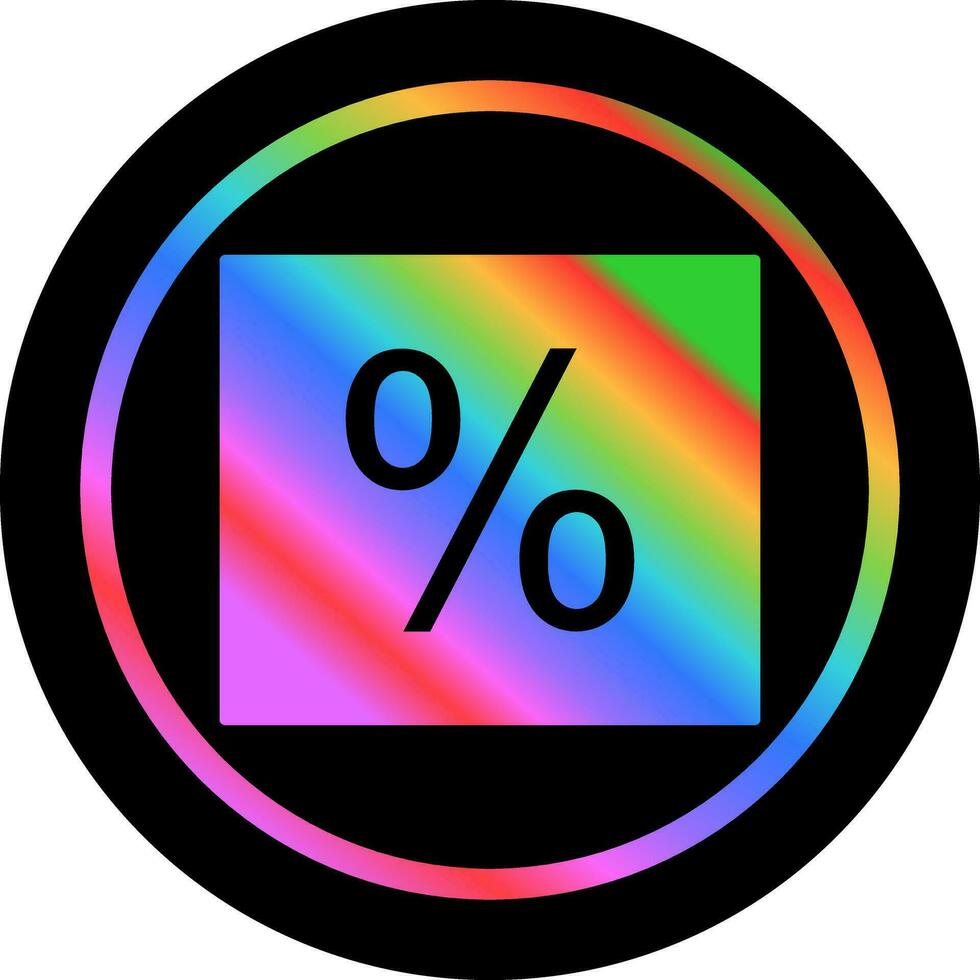 percentage vector icoon