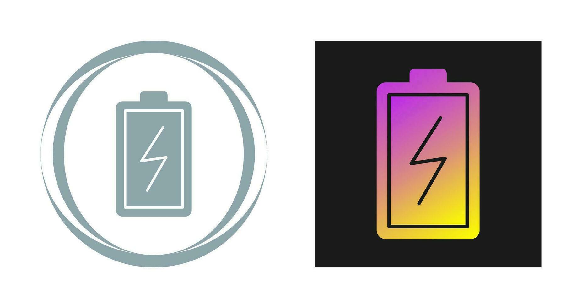 pictogram batterij opladen vector