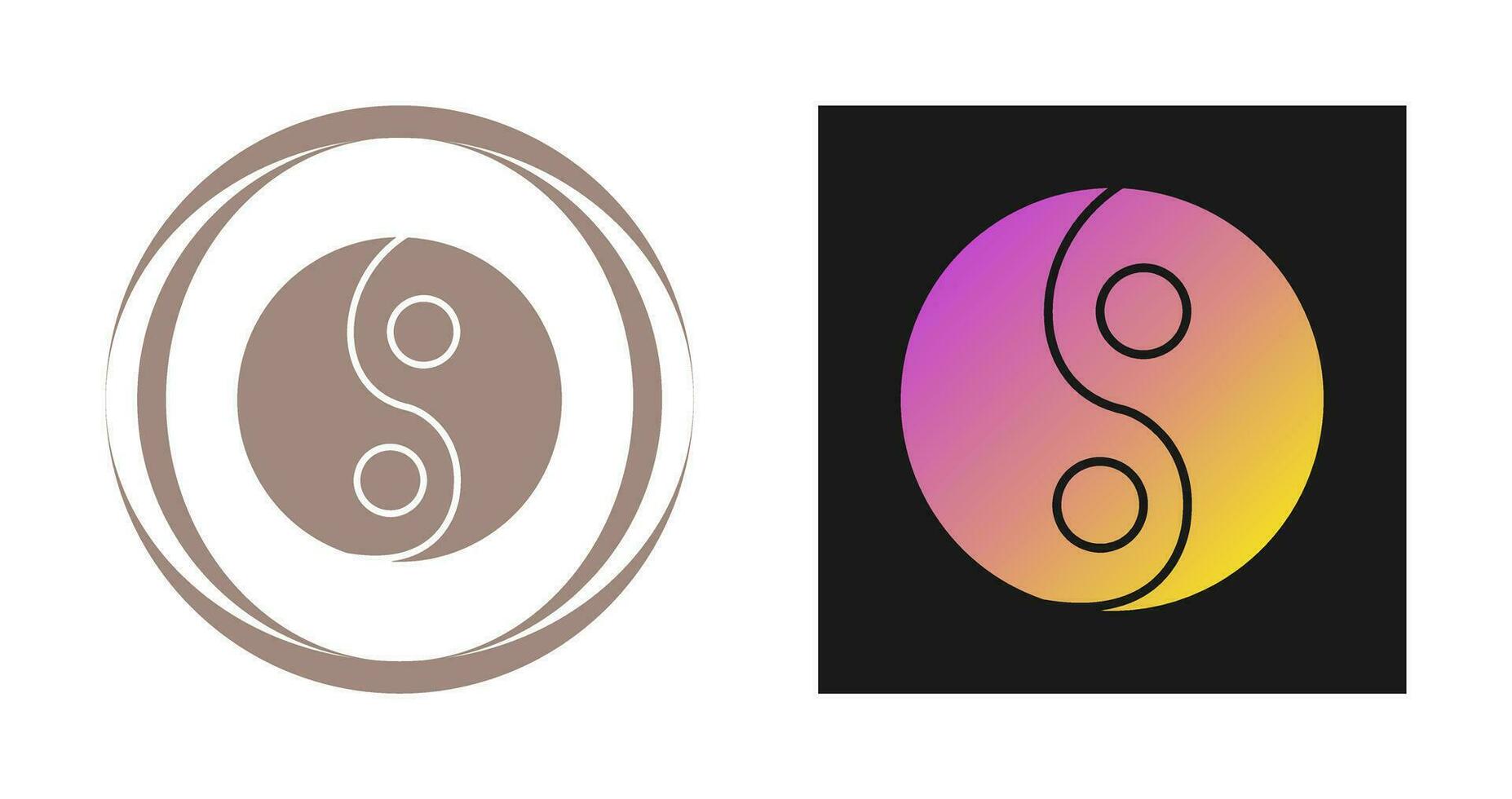 yin yang vector icoon