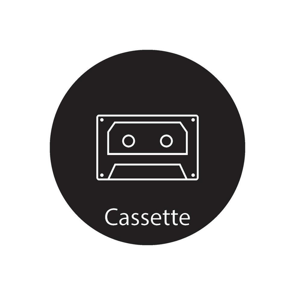 cassette pictogram vector