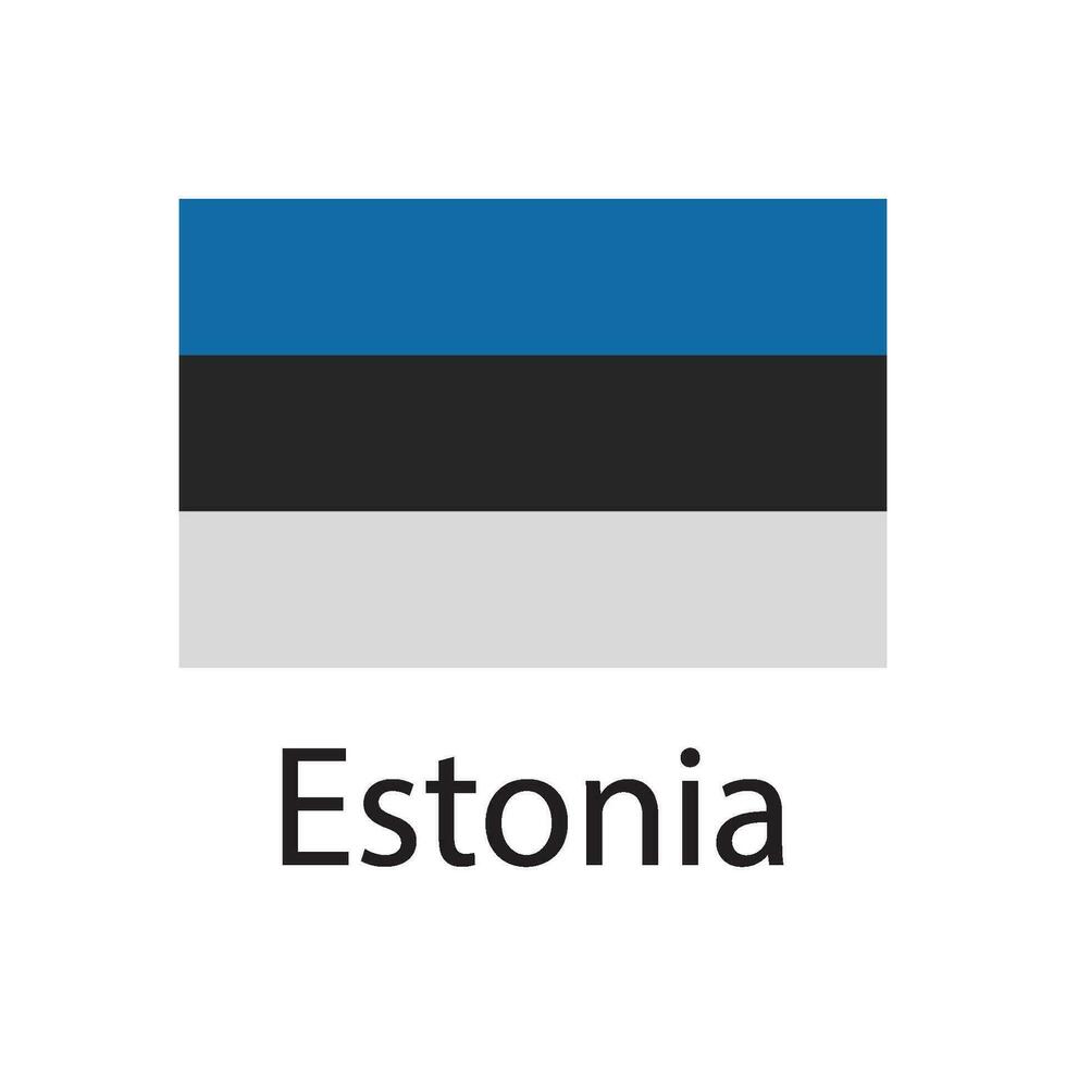 Estland vlag icoon vector