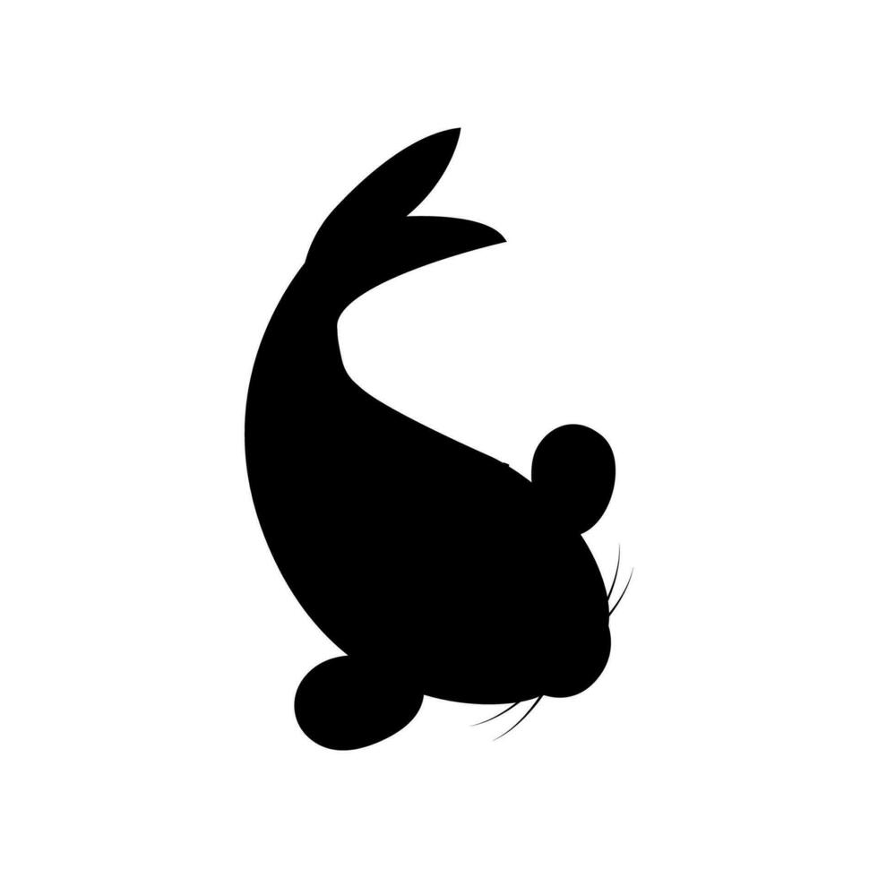 vis silhouet icoon illustratie sjabloon voor veel doel. geïsoleerd Aan wit achtergrond vector