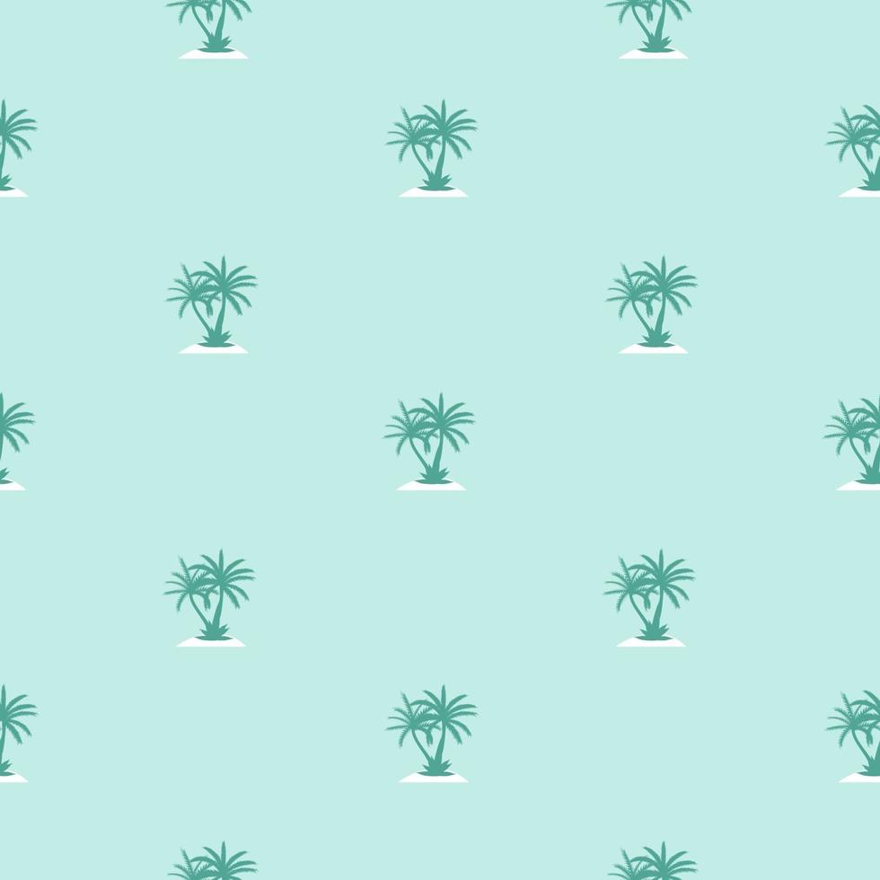 beautifil palmboom blad silhouet naadloze patroon achtergrond vectorillustratie vector