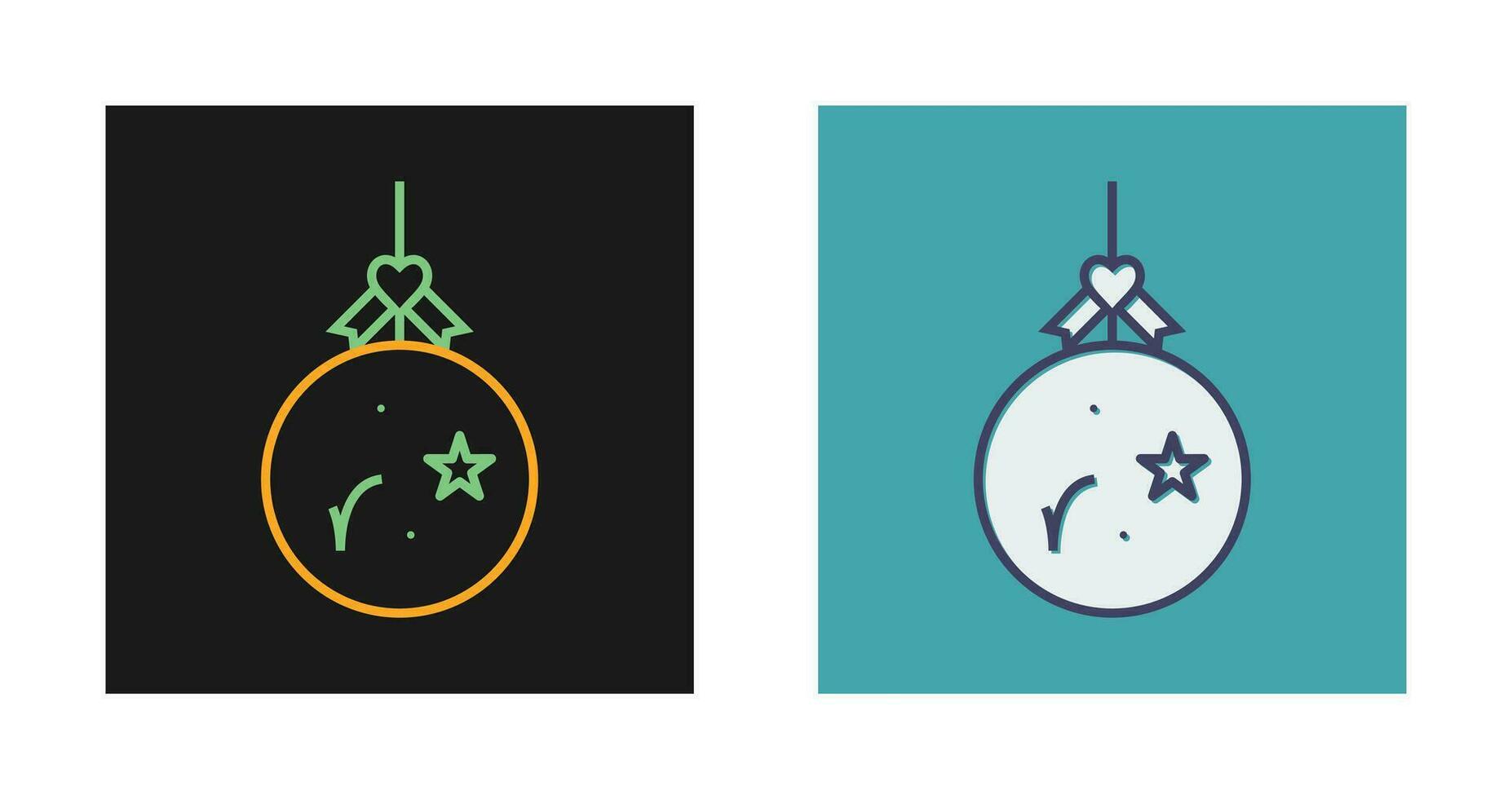 Kerstmis bal vector icoon