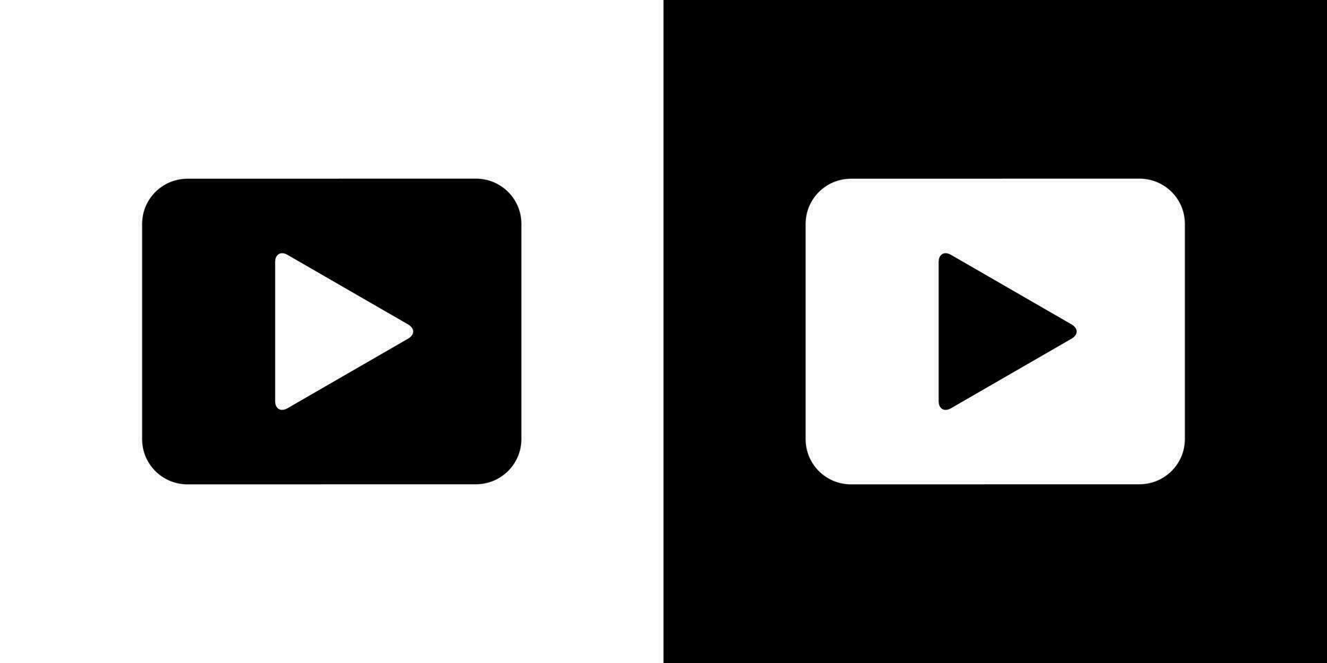 video inhoud icoon vector in vlak stijl. Speel videos teken symbool