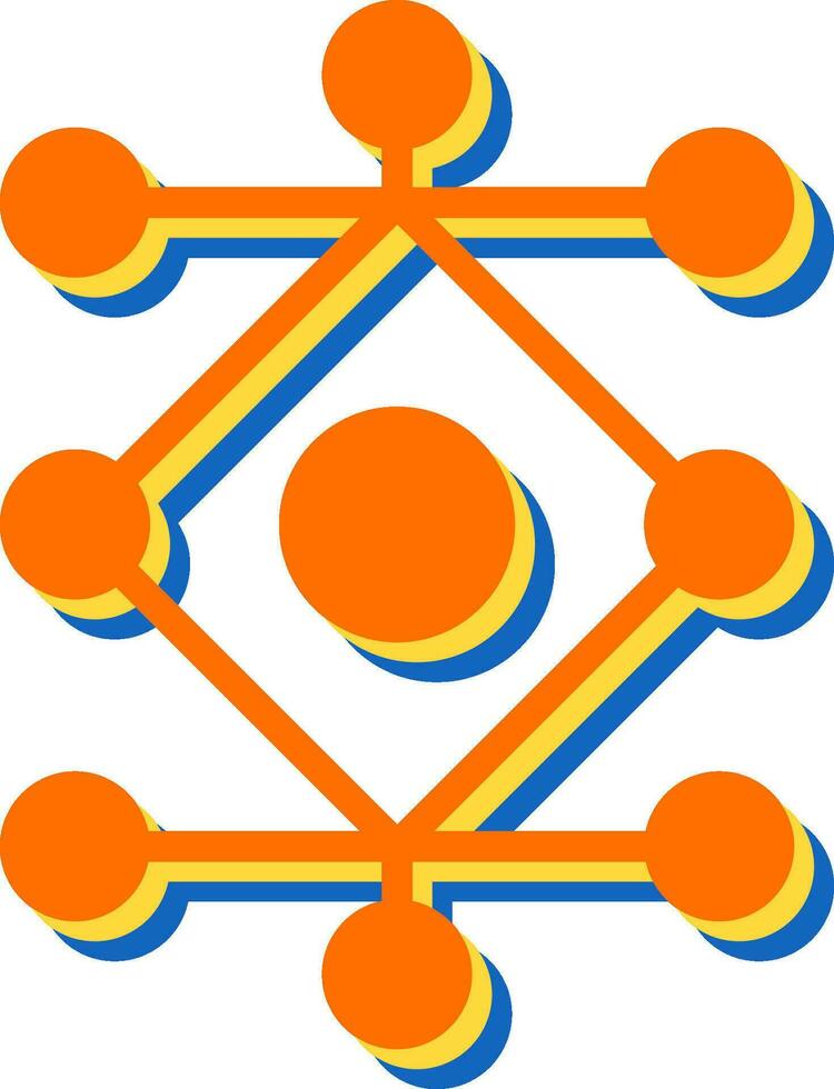 netwerk analyse vector icoon