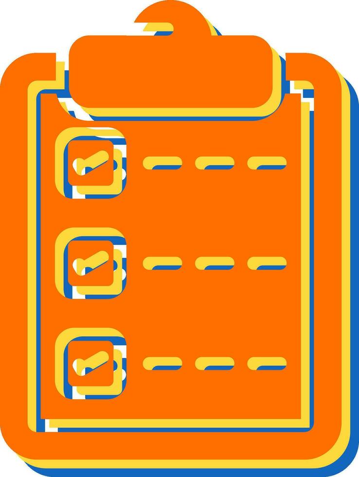 controlelijst vector pictogram