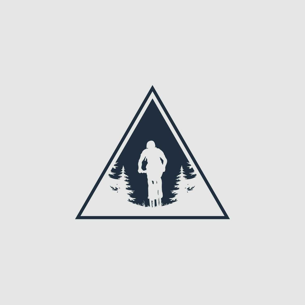 mountainbike logo vector