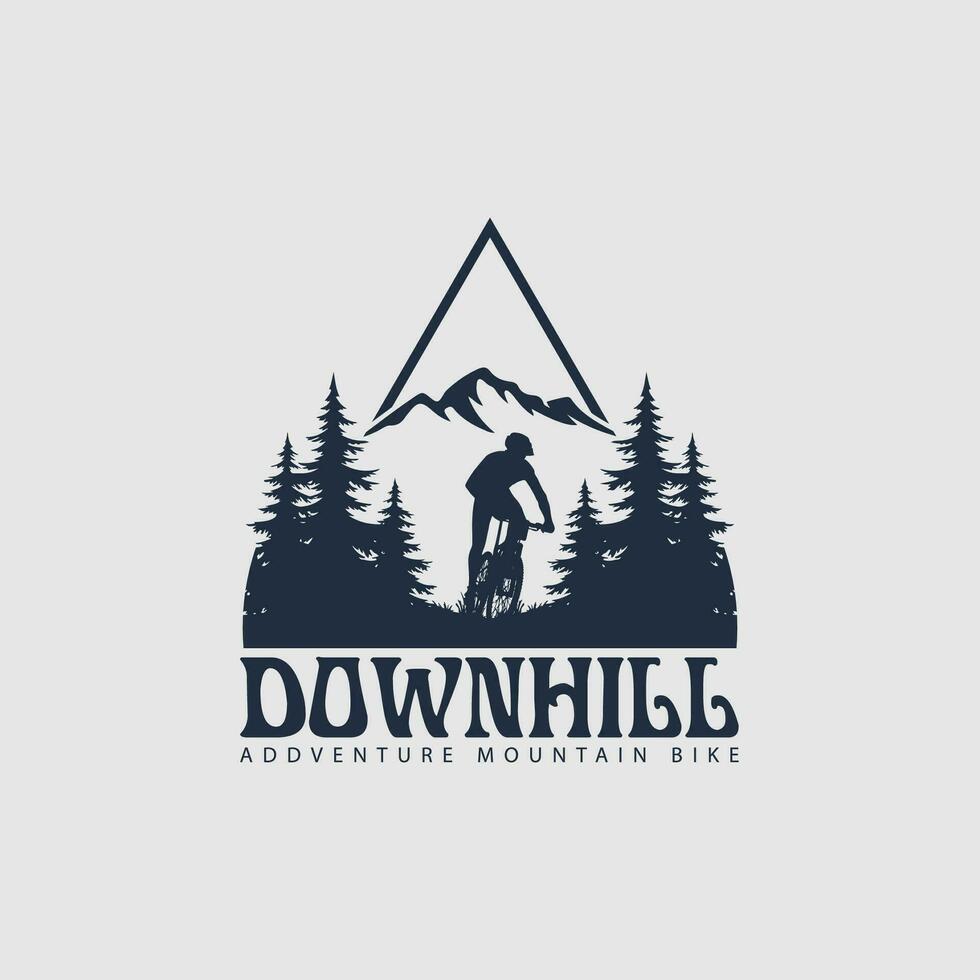 mountainbike logo vector