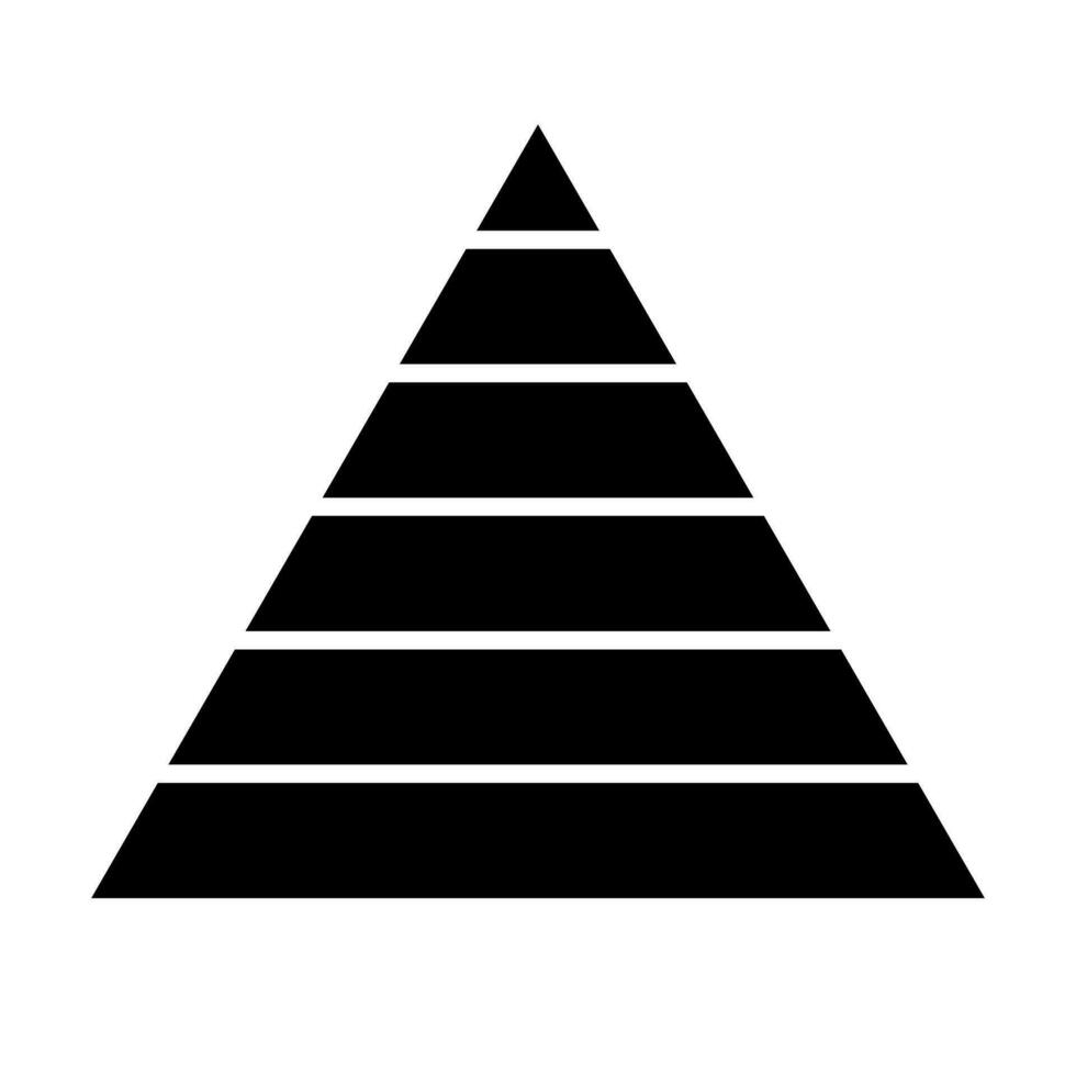 Egypte piramide silhouet icoon. vector. vector