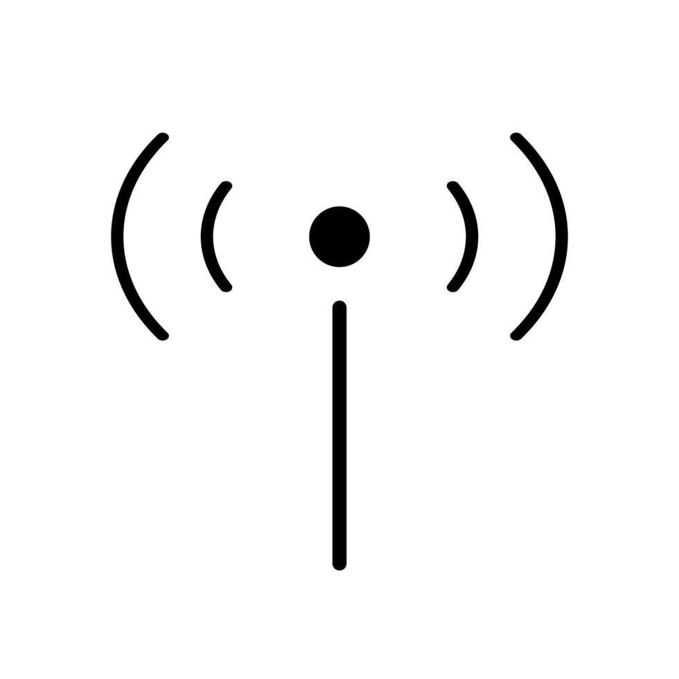 antenne pictogrammen voor radio golven. cellulair. vector. vector