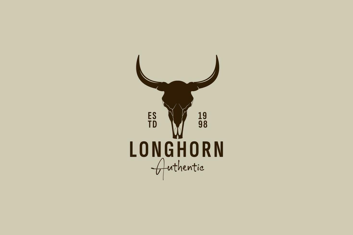 Longhorn logo vector icoon illustratie