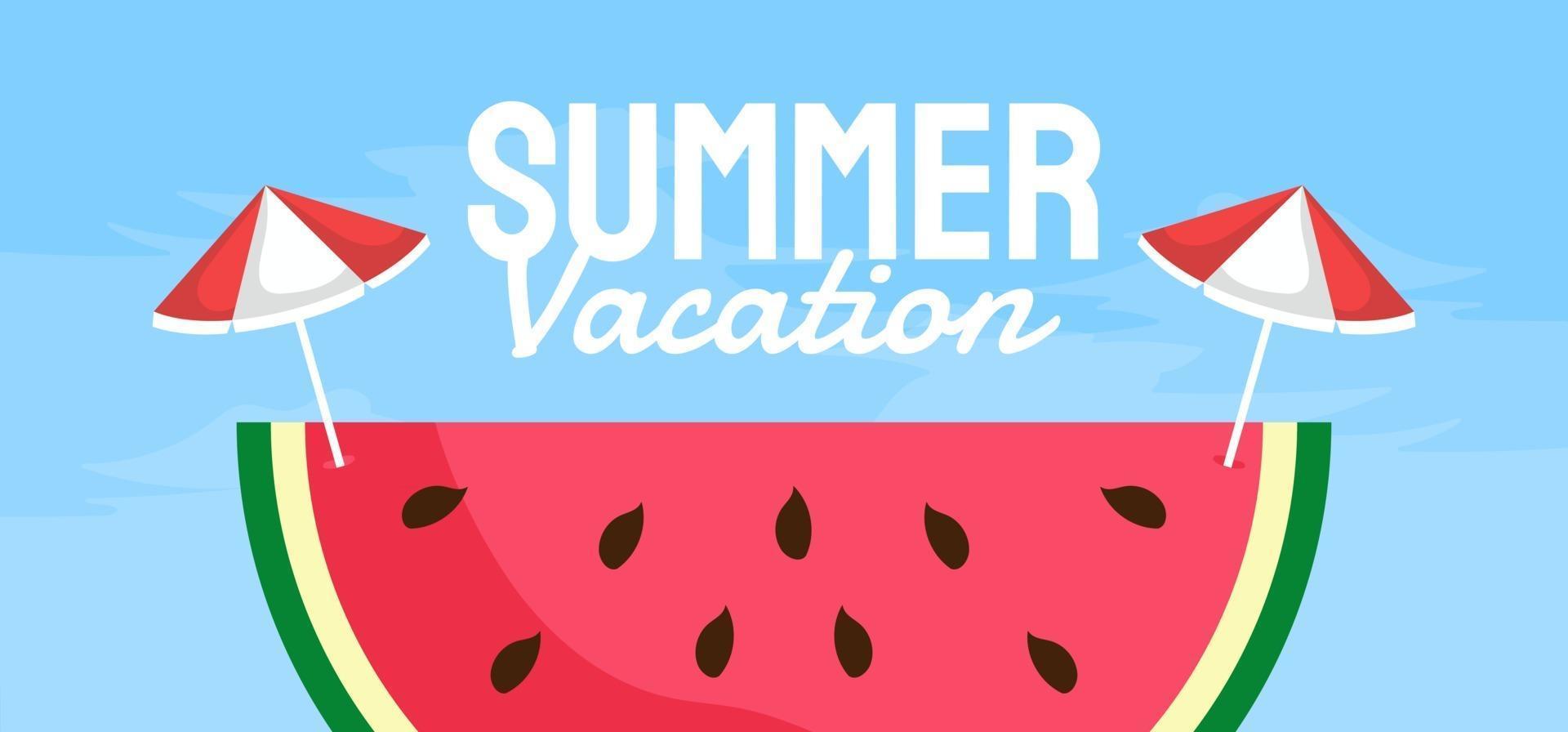 zomer banner sjabloon vectorillustratie voor sociale media vector
