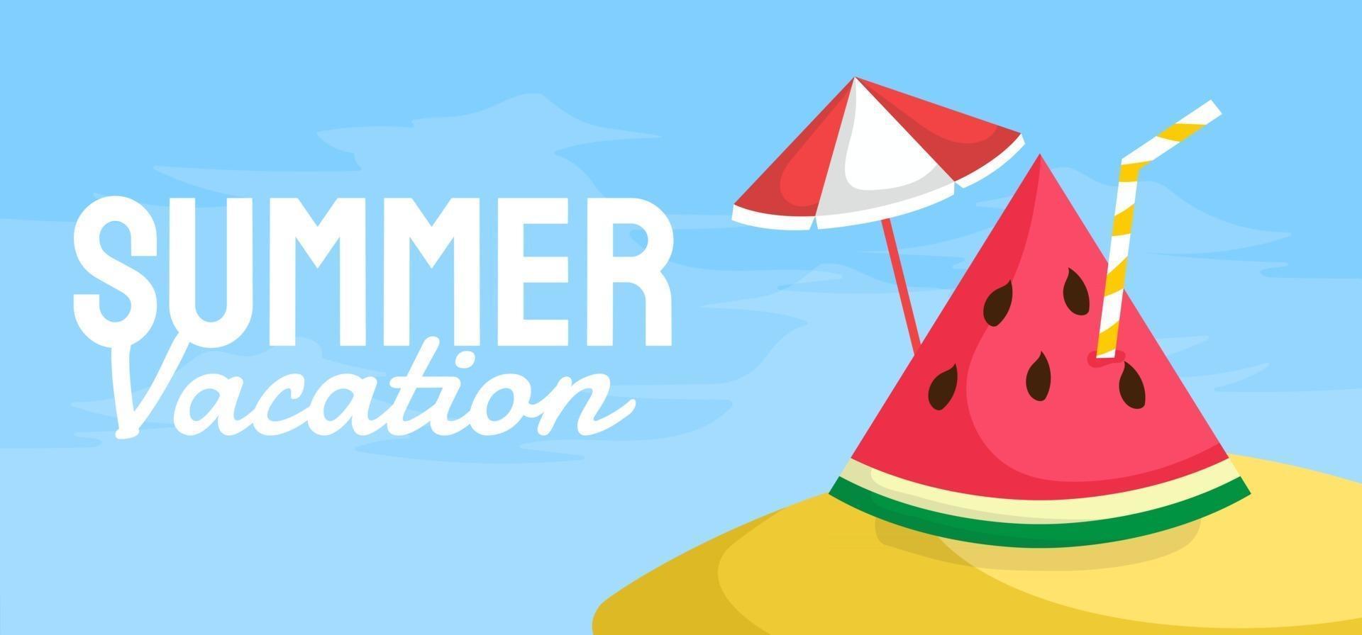 zomer banner sjabloon vectorillustratie voor sociale media vector