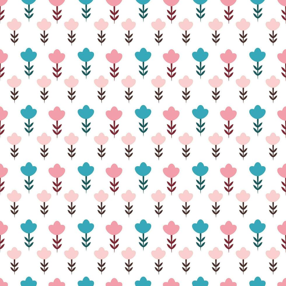 naadloos bloemen ontwerp versierd met pastel kleuren vector