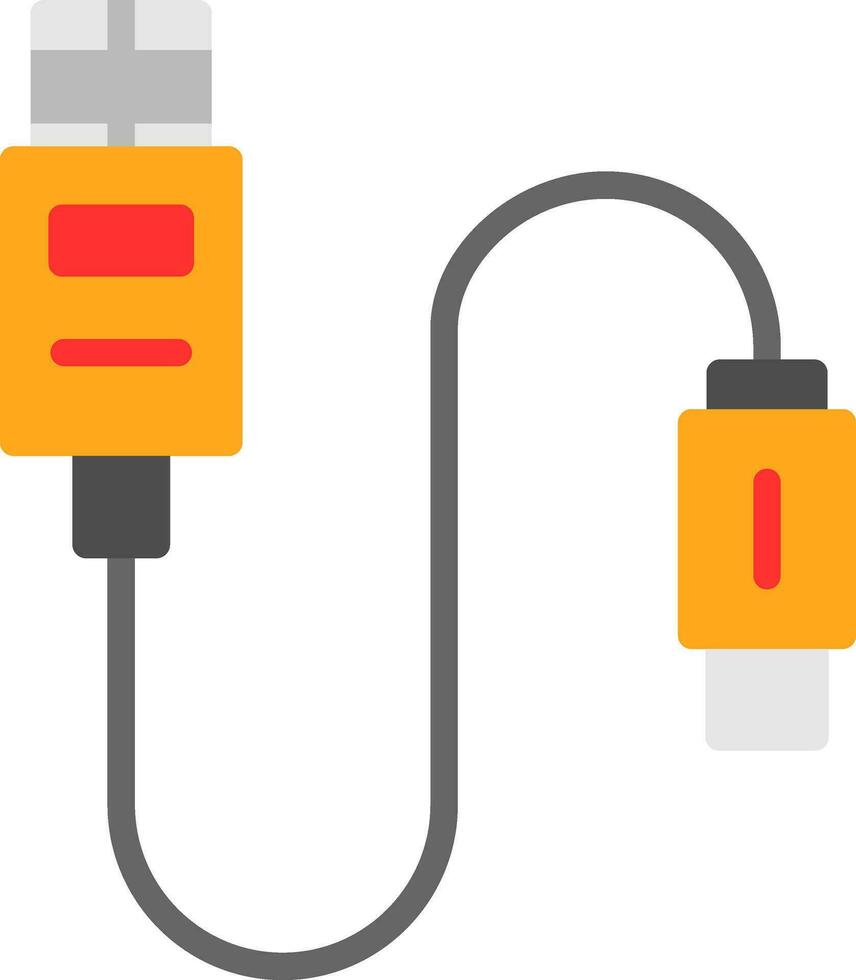 USB-kabel vector pictogram ontwerp