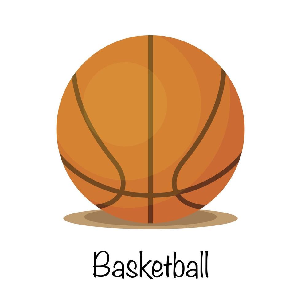 basketbal oranje bal vector