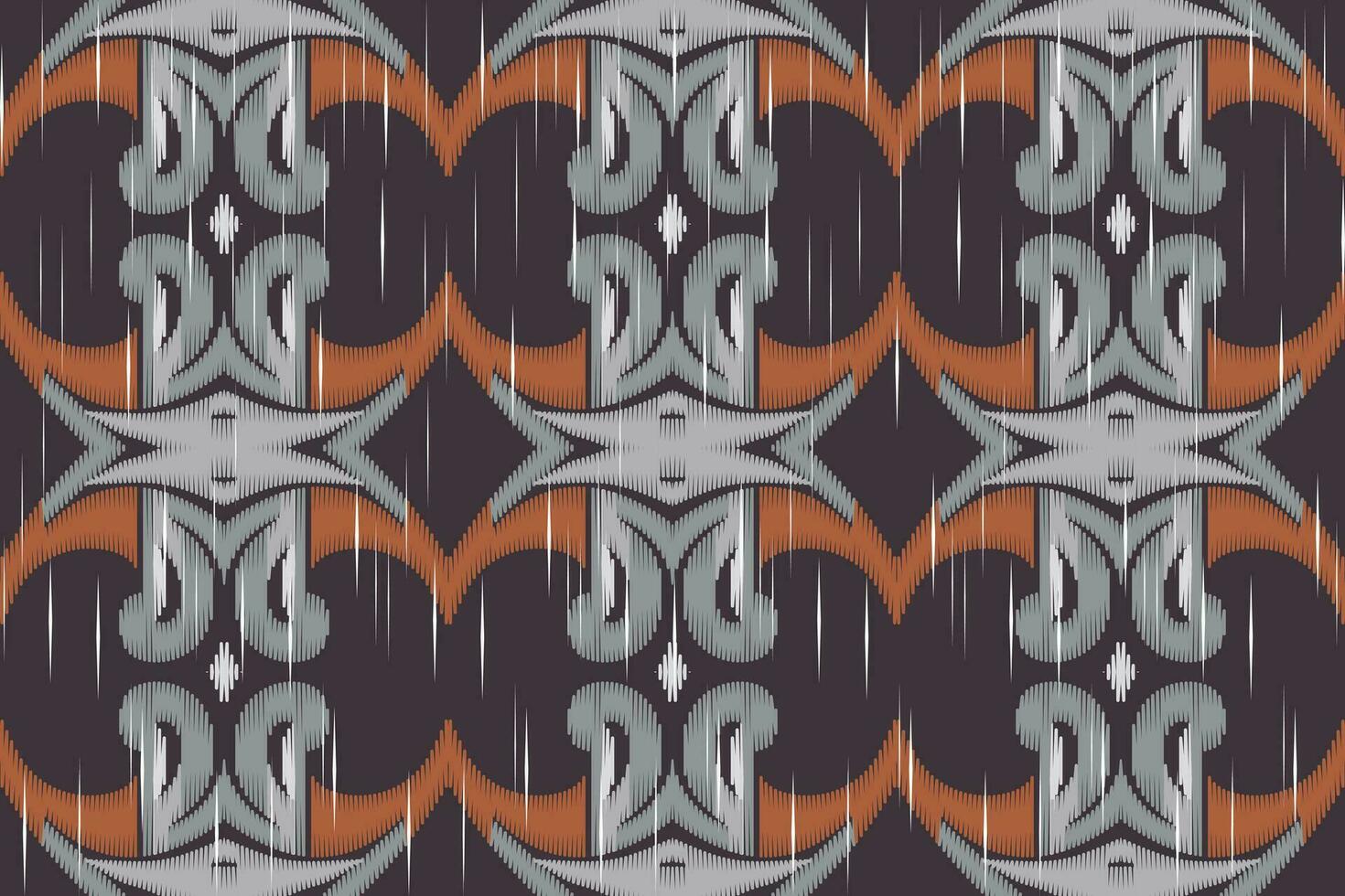 ikat naadloos patroon borduurwerk achtergrond. ikat prints meetkundig etnisch oosters patroon traditioneel. ikat aztec stijl abstract ontwerp voor afdrukken textuur,stof,sari,sari,tapijt. vector