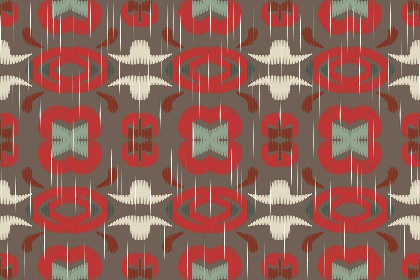 motief ikat bloemen paisley borduurwerk achtergrond. ikat naadloos meetkundig etnisch oosters patroon traditioneel. ikat aztec stijl abstract ontwerp voor afdrukken textuur,stof,sari,sari,tapijt. vector