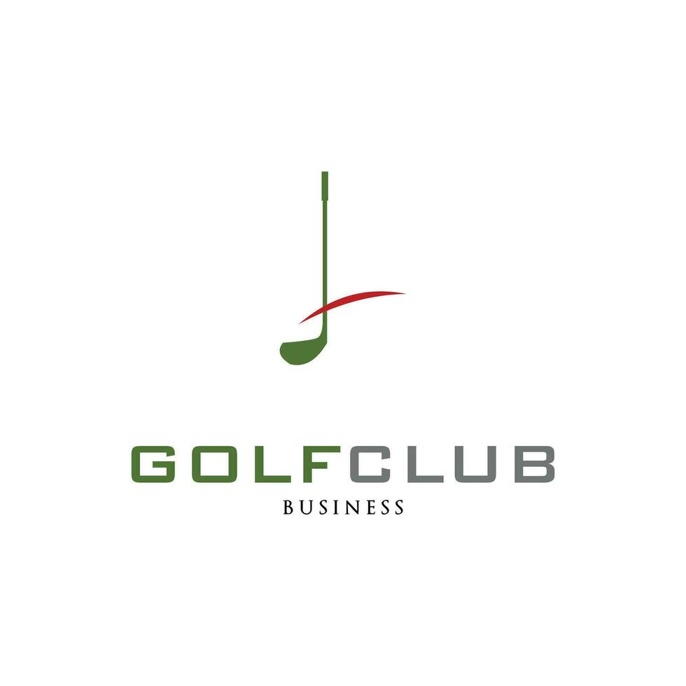 eerste brief l golf club icoon logo ontwerp sjabloon vector