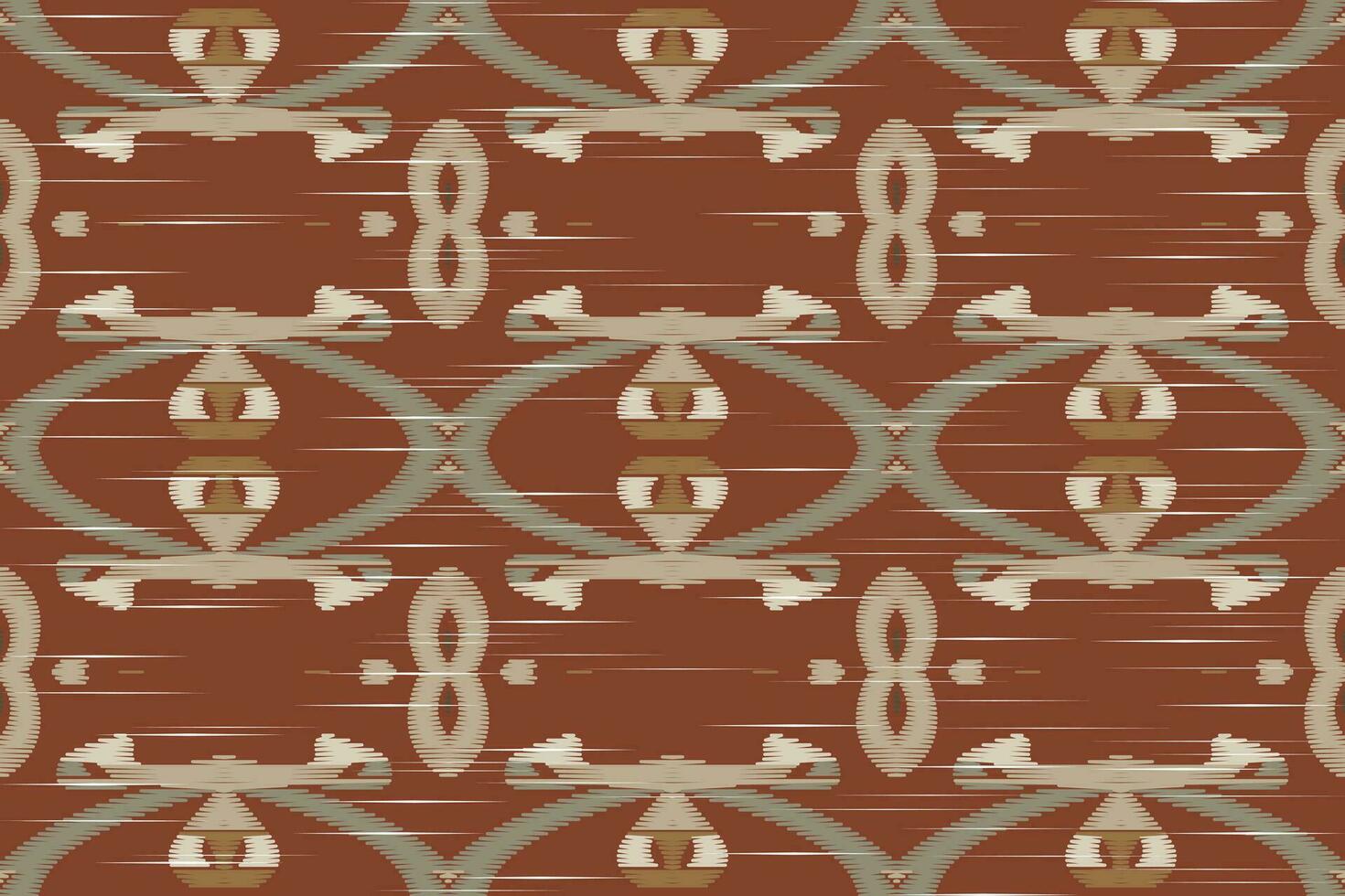 ikat bloemen paisley borduurwerk achtergrond. ikat driehoek meetkundig etnisch oosters patroon traditioneel. ikat aztec stijl abstract ontwerp voor afdrukken textuur,stof,sari,sari,tapijt. vector