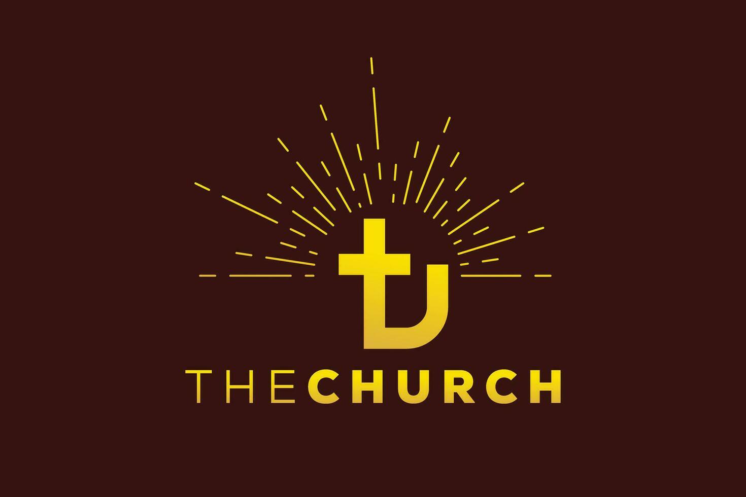 modieus en professioneel brief v kerk teken christen en vredig vector logo ontwerp