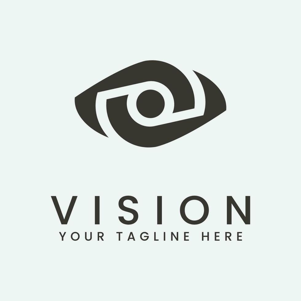 visie logo vector illustratie ontwerp