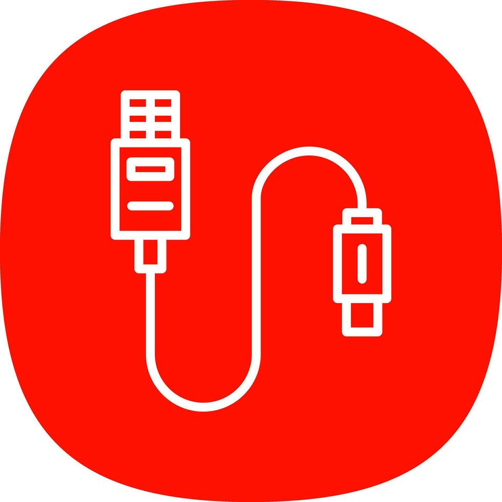 USB-kabel vector pictogram ontwerp