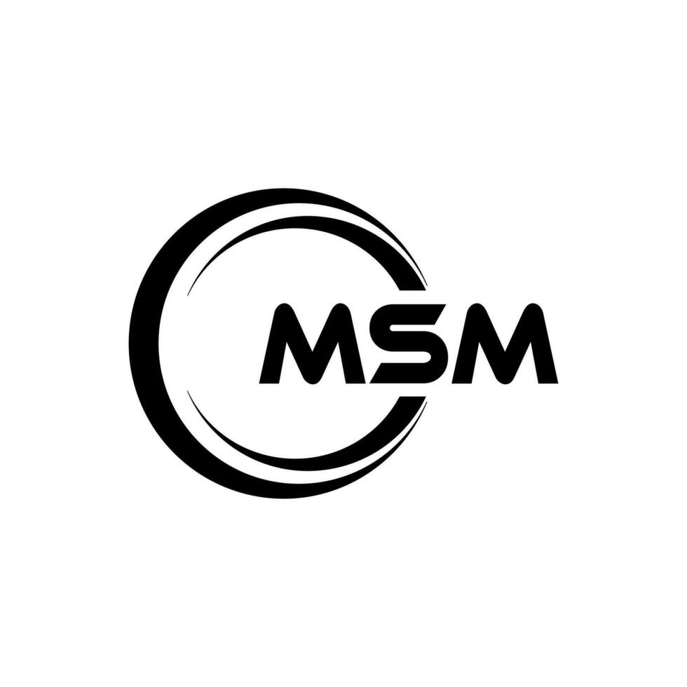 msm logo ontwerp, inspiratie voor een uniek identiteit. modern elegantie en creatief ontwerp. watermerk uw succes met de opvallend deze logo. vector