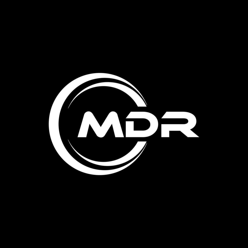 mdr logo ontwerp, inspiratie voor een uniek identiteit. modern elegantie en creatief ontwerp. watermerk uw succes met de opvallend deze logo. vector